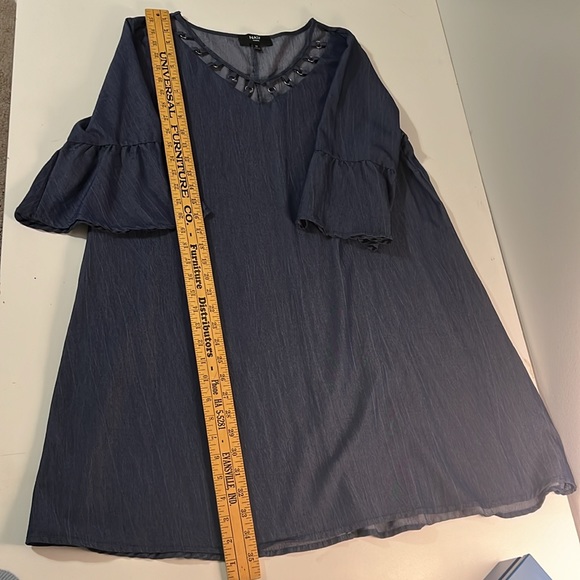 NAÏF Women’s Mid 3/4 length Bell Sleeve Mid Dress size 1X - Picture 10 of 10